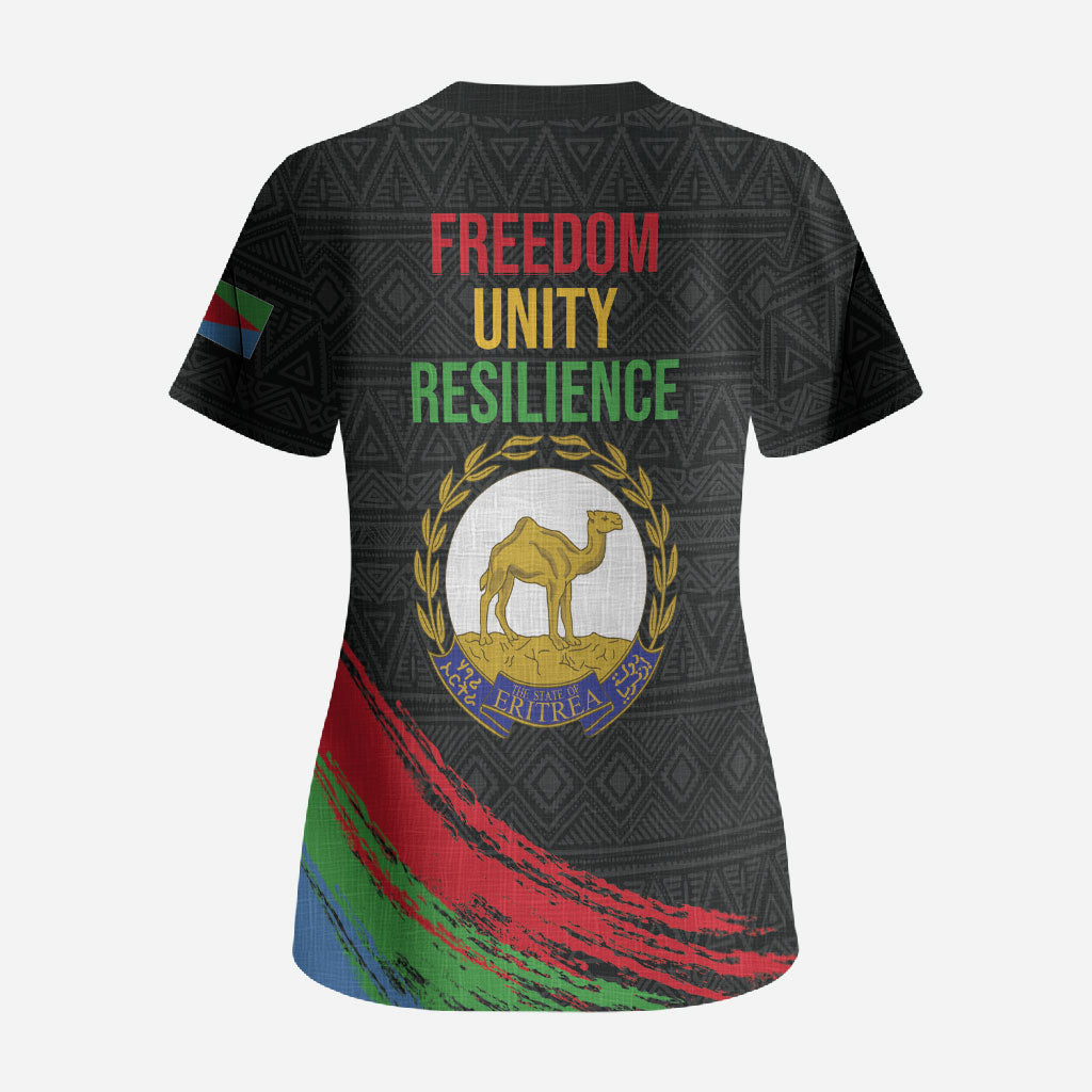 Eritrea Independence Day 1991 Scrub Top Honor Freedom Unity Resilience