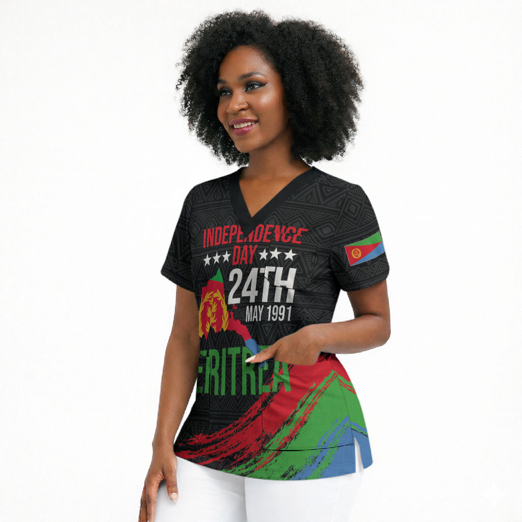 Eritrea Independence Day 1991 Scrub Top Honor Freedom Unity Resilience