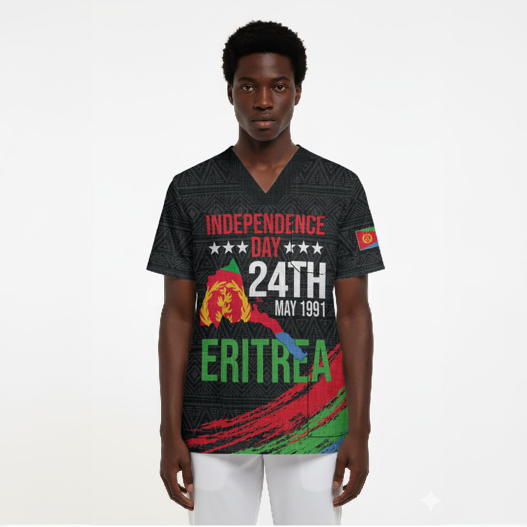 Eritrea Independence Day 1991 Scrub Top Honor Freedom Unity Resilience