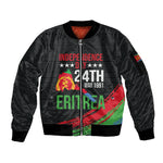 Eritrea Independence Day 1991 Sleeve Zip Bomber Jacket Honor Freedom Unity Resilience