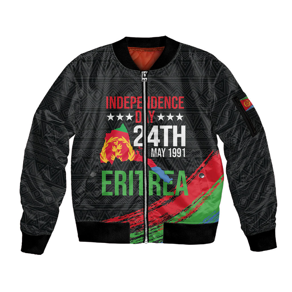 Eritrea Independence Day 1991 Sleeve Zip Bomber Jacket Honor Freedom Unity Resilience