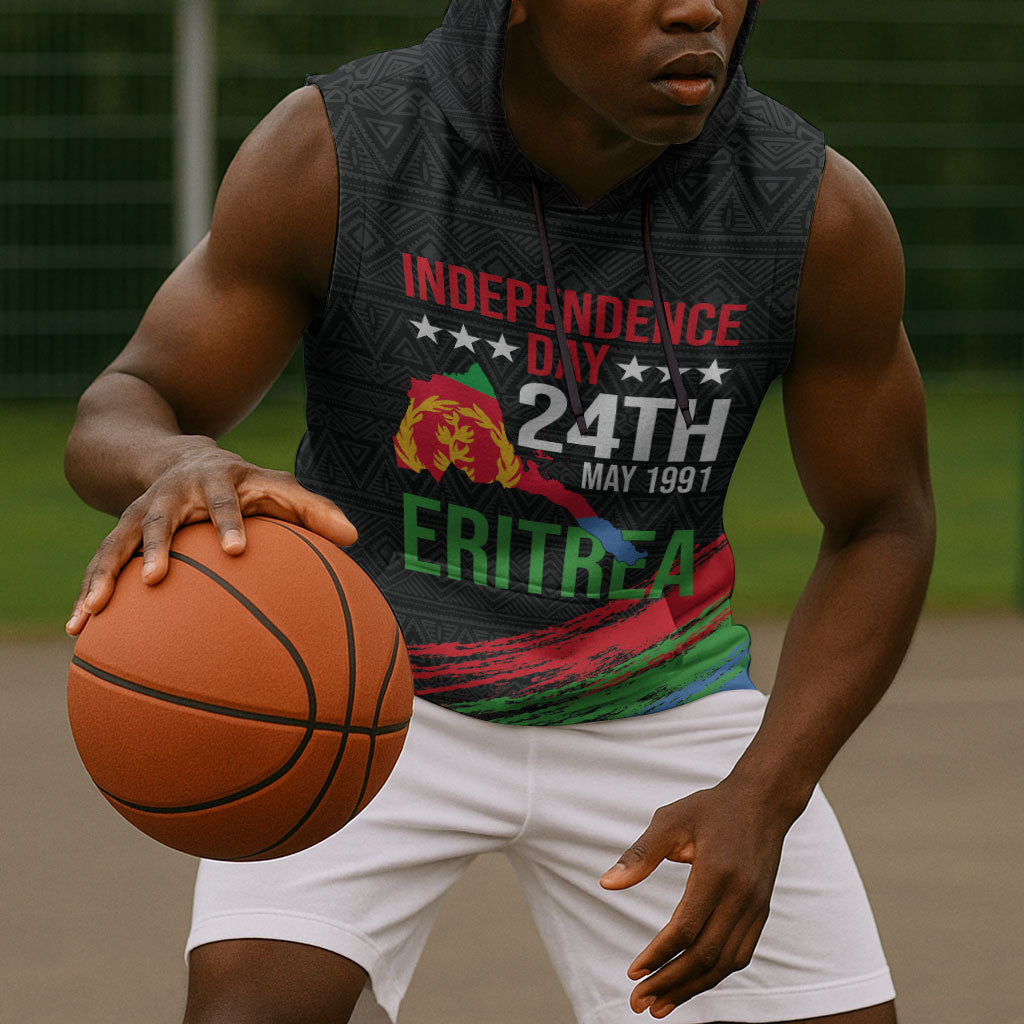 Eritrea Independence Day 1991 Sleeveless Hoodie Honor Freedom Unity Resilience