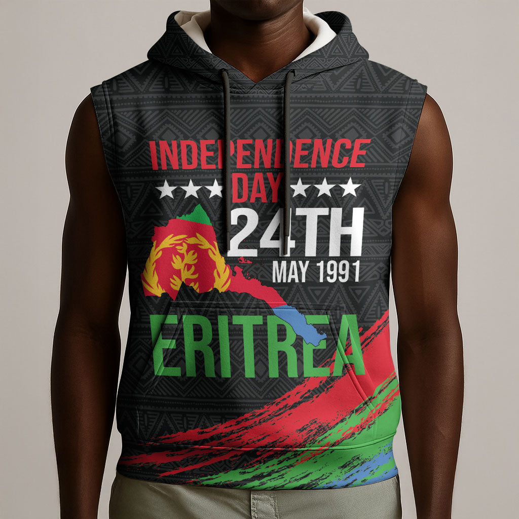 Eritrea Independence Day 1991 Sleeveless Hoodie Honor Freedom Unity Resilience