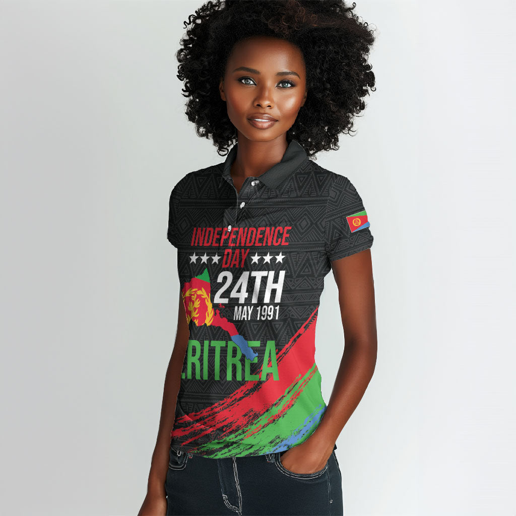 Eritrea Independence Day 1991 Women Polo Shirt Honor Freedom Unity Resilience