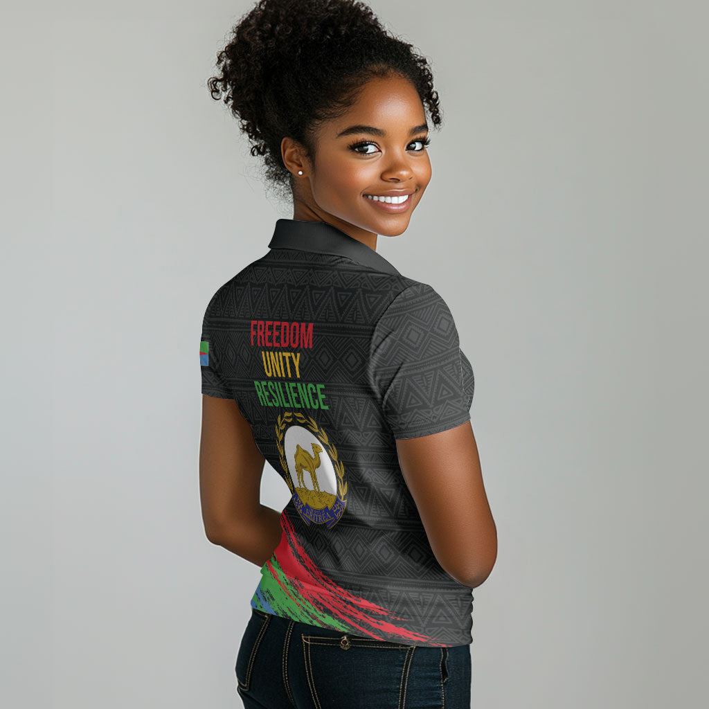 Eritrea Independence Day 1991 Women Polo Shirt Honor Freedom Unity Resilience