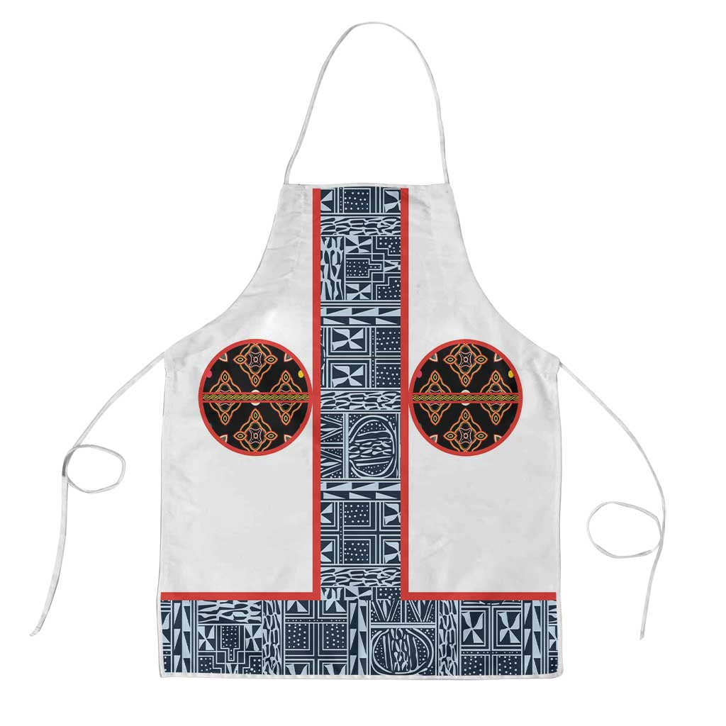 Cameroon Traditional Toghu Pattern Apron African Tribal Ndop Geometric Design