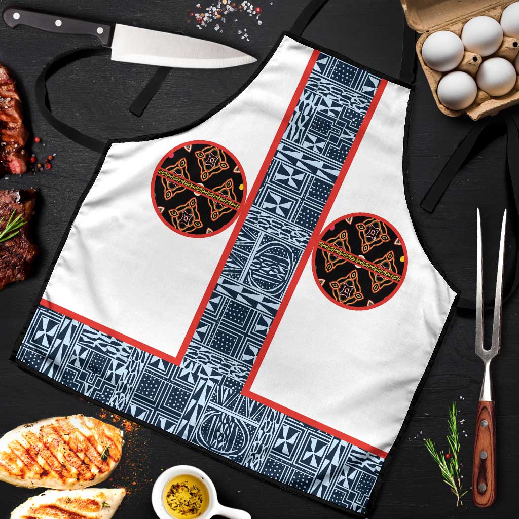 Cameroon Traditional Toghu Pattern Apron African Tribal Ndop Geometric Design