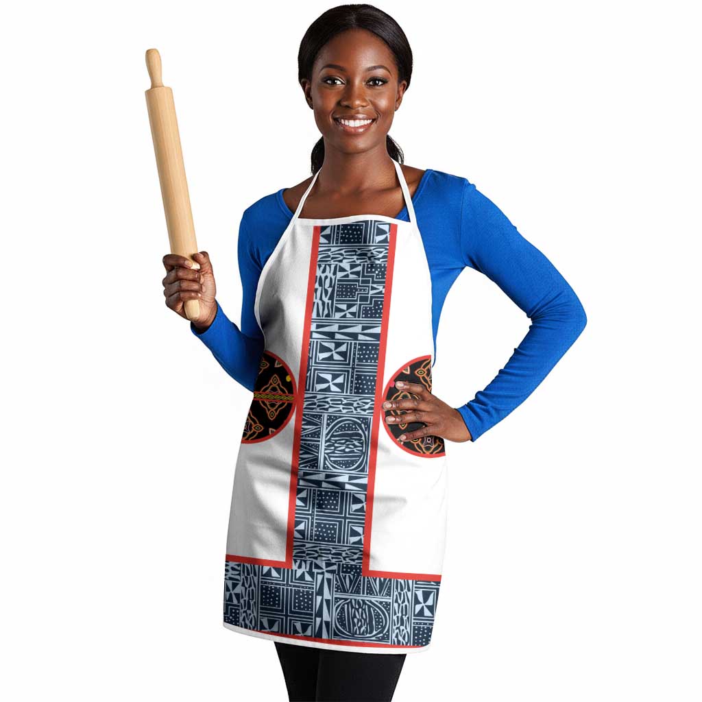 Cameroon Traditional Toghu Pattern Apron African Tribal Ndop Geometric Design