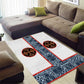 Cameroon Traditional Toghu Pattern Area Rug African Tribal Ndop Geometric Design