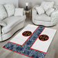 Cameroon Traditional Toghu Pattern Area Rug African Tribal Ndop Geometric Design