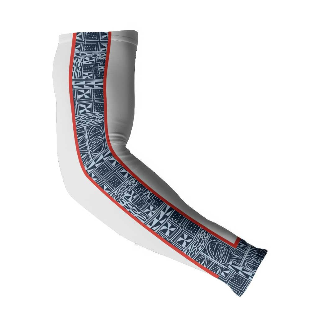 Cameroon Traditional Toghu Pattern Arm Sleeves African Tribal Ndop Geometric Design