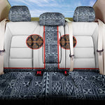 Cameroon Traditional Toghu Pattern Back Car Seat Cover African Tribal Ndop Geometric Design