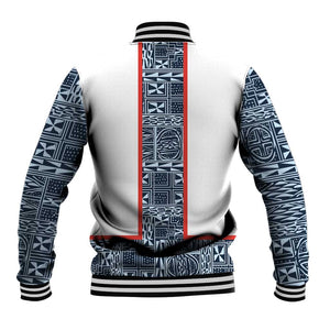 Cameroon Traditional Toghu Pattern Baseball Jacket African Tribal Ndop Geometric Design