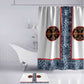 Cameroon Traditional Toghu Pattern Bathroom Set African Tribal Ndop Geometric Design
