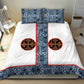 Cameroon Traditional Toghu Pattern Bedding Set African Tribal Ndop Geometric Design