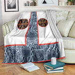 Cameroon Traditional Toghu Pattern Blanket African Tribal Ndop Geometric Design