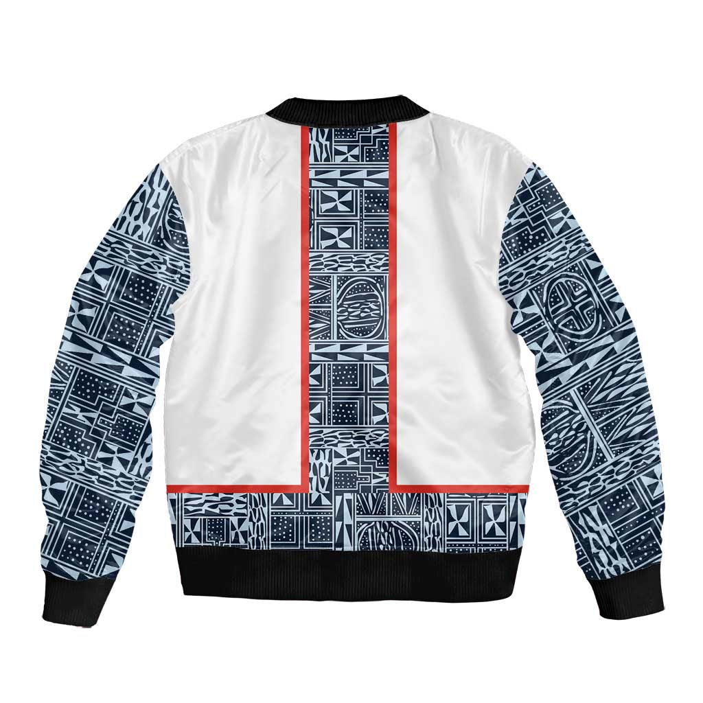 Cameroon Traditional Toghu Pattern Bomber Jacket African Tribal Ndop Geometric Design