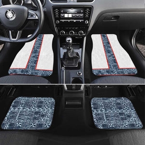 Cameroon Traditional Toghu Pattern Car Mats African Tribal Ndop Geometric Design