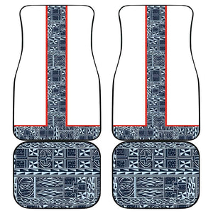 Cameroon Traditional Toghu Pattern Car Mats African Tribal Ndop Geometric Design