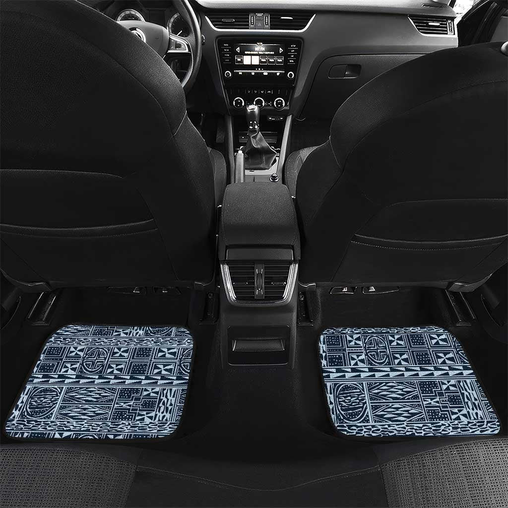Cameroon Traditional Toghu Pattern Car Mats African Tribal Ndop Geometric Design