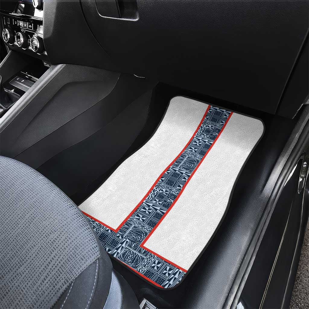 Cameroon Traditional Toghu Pattern Car Mats African Tribal Ndop Geometric Design