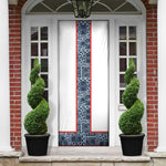 Cameroon Traditional Toghu Pattern Door Cover African Tribal Ndop Geometric Design