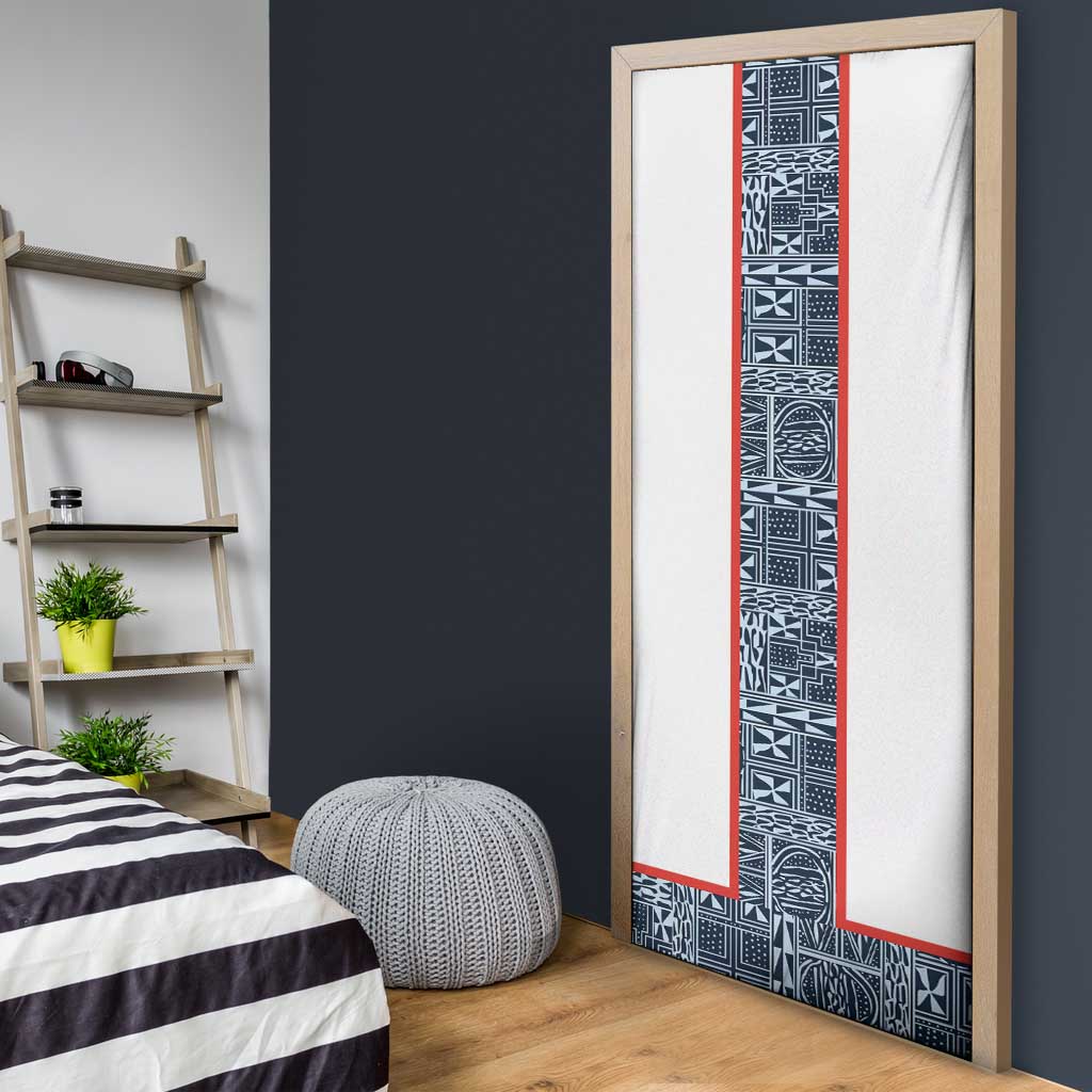 Cameroon Traditional Toghu Pattern Door Cover African Tribal Ndop Geometric Design