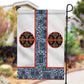 Cameroon Traditional Toghu Pattern Garden Flag African Tribal Ndop Geometric Design