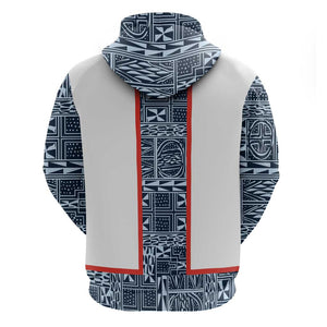 Cameroon Traditional Toghu Pattern Hoodie African Tribal Ndop Geometric Design