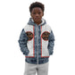 Cameroon Traditional Toghu Pattern Kid Hoodie African Tribal Ndop Geometric Design