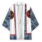 Cameroon Traditional Toghu Pattern Kimono African Tribal Ndop Geometric Design