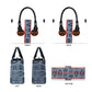 Cameroon Traditional Toghu Pattern Leather Bag African Tribal Ndop Geometric Design