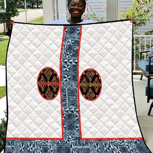 Cameroon Traditional Toghu Pattern Quilt African Tribal Ndop Geometric Design
