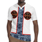 Cameroon Traditional Toghu Pattern Rugby Jersey African Tribal Ndop Geometric Design