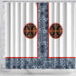 Cameroon Traditional Toghu Pattern Shower Curtain African Tribal Ndop Geometric Design