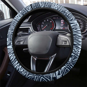 Cameroon Traditional Toghu Pattern Steering Wheel Cover African Tribal Ndop Geometric Design