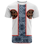 Cameroon Traditional Toghu Pattern T shirt African Tribal Ndop Geometric Design
