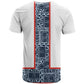 Cameroon Traditional Toghu Pattern T shirt African Tribal Ndop Geometric Design