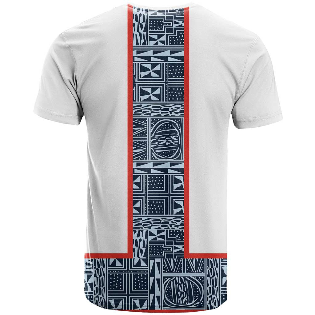 Cameroon Traditional Toghu Pattern T shirt African Tribal Ndop Geometric Design