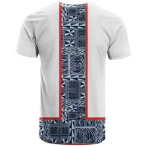 Cameroon Traditional Toghu Pattern T shirt African Tribal Ndop Geometric Design