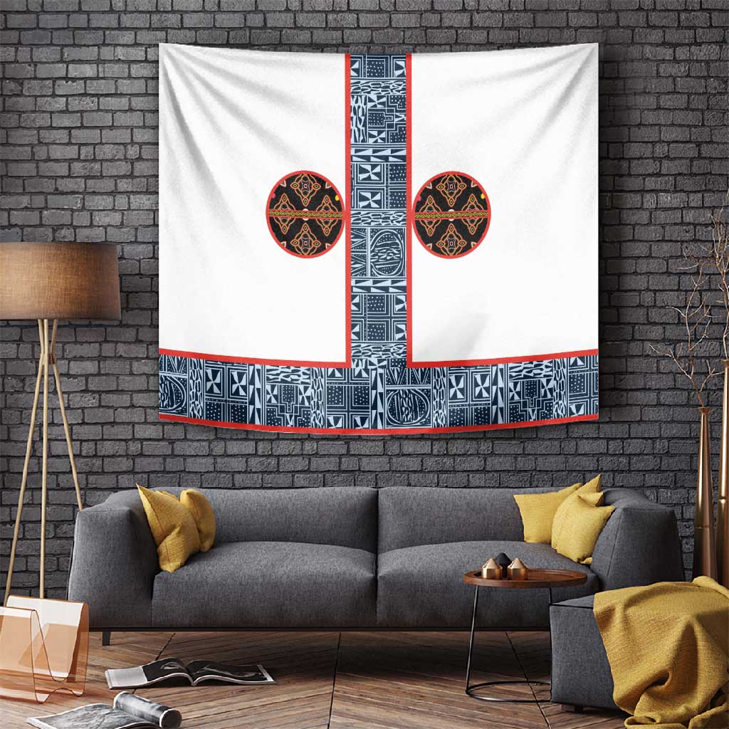 Cameroon Traditional Toghu Pattern Tapestry African Tribal Ndop Geometric Design