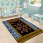 Cameroon Bamileke Toghu Pattern Area Rug Bamenda Royal Cultural Design