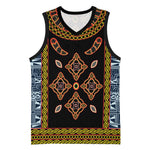 Cameroon Bamileke Toghu Pattern Basketball Jersey Bamenda Royal Cultural Design