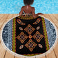 Cameroon Bamileke Toghu Pattern Beach Blanket Bamenda Royal Cultural Design