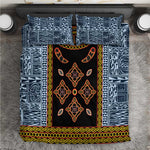 Cameroon Bamileke Toghu Pattern Bedding Set Bamenda Royal Cultural Design