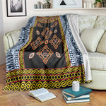 Cameroon Bamileke Toghu Pattern Blanket Bamenda Royal Cultural Design