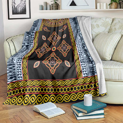 Cameroon Bamileke Toghu Pattern Blanket Bamenda Royal Cultural Design