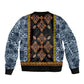 Cameroon Bamileke Toghu Pattern Bomber Jacket Bamenda Royal Cultural Design