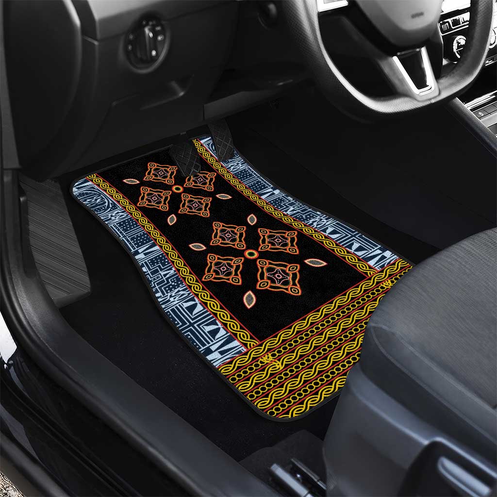 Cameroon Bamileke Toghu Pattern Car Mats Bamenda Royal Cultural Design