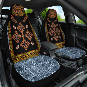 Cameroon Bamileke Toghu Pattern Car Seat Cover Bamenda Royal Cultural Design